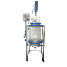 100L  liquid and solid extraction Chemical Glass Filter Reactor Equipment with stainless steel agitator